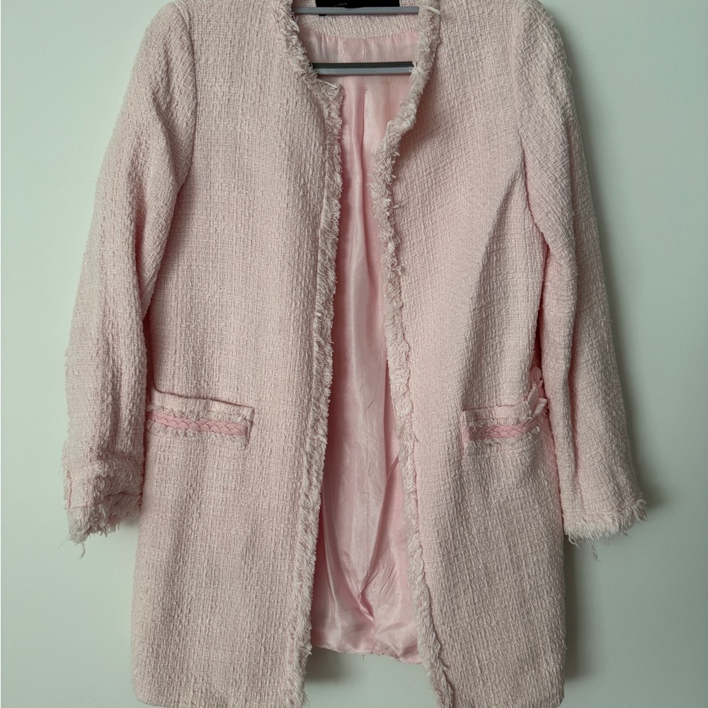 Zara Elegant Pink Women's Coat (Business and everyday)